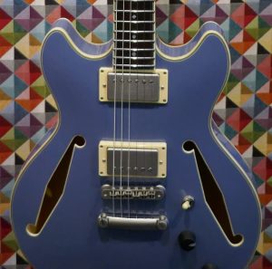 D'Angelico Excel Mini DC tour Collection - Slate Blue