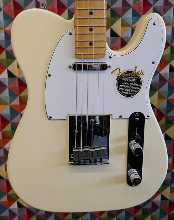 Fender American Standard Telecaster with Maple Fretboard 1997 - 2000 - Olympic White - Image 7