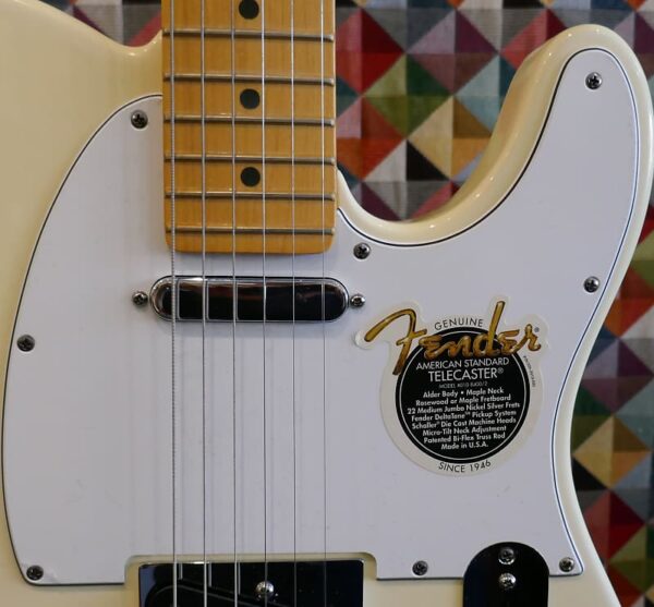 Fender American Standard Telecaster with Maple Fretboard 1997 - 2000 - Olympic White - Image 6