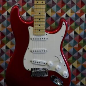 Fender AM STD Strat 50th Anniversary 2004 - candy Apple Red