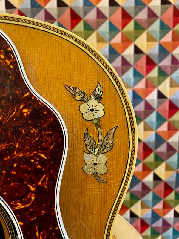 Dick Knight Jumbo Acoustic Guitar 70s -80s - Blonde - Image 4