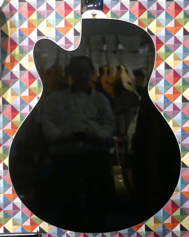 Ibanez AEB8E Acoustic Bass - Black - Image 8