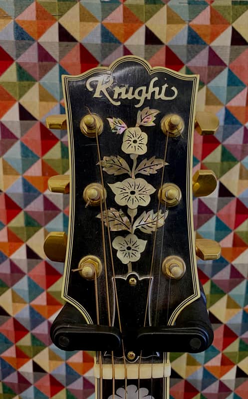 Dick Knight Jumbo Acoustic Guitar 70s -80s - Blonde - Image 5