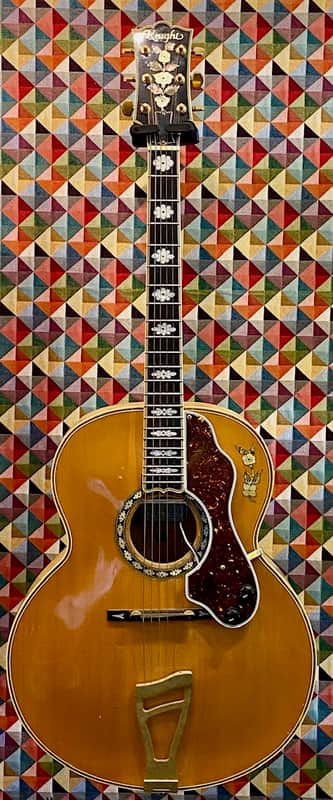 Dick Knight Jumbo Acoustic Guitar 70s -80s - Blonde - Image 2