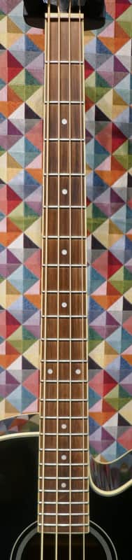 Ibanez AEB8E Acoustic Bass - Black - Image 4